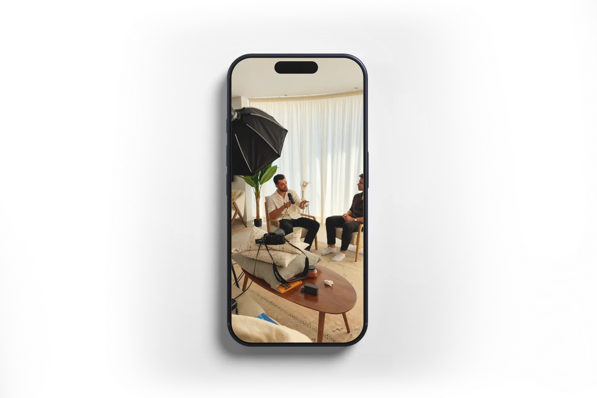 Organischer Content auf dem Smartphone